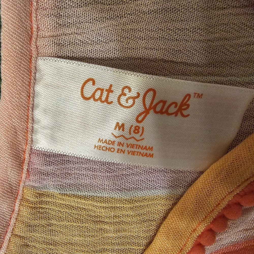 NWT Cat and Jack Coral Top Size M(8) - Picture 6 of 7
